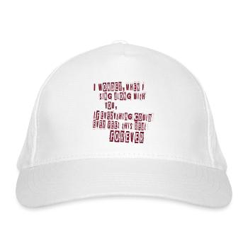 Everlong Lyrics - Bio-Baseballkappe - Weiß - Vorne