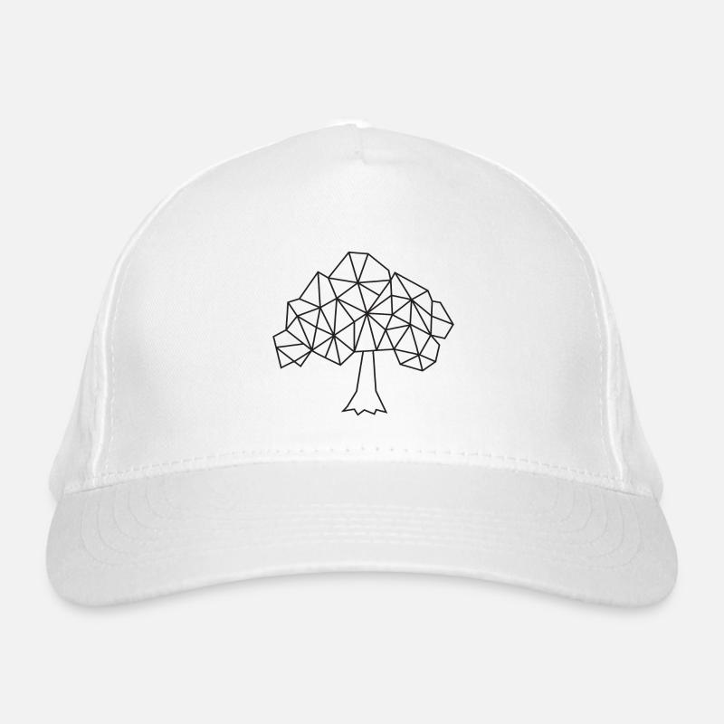 Tree | Black White Organic Baseball Cap