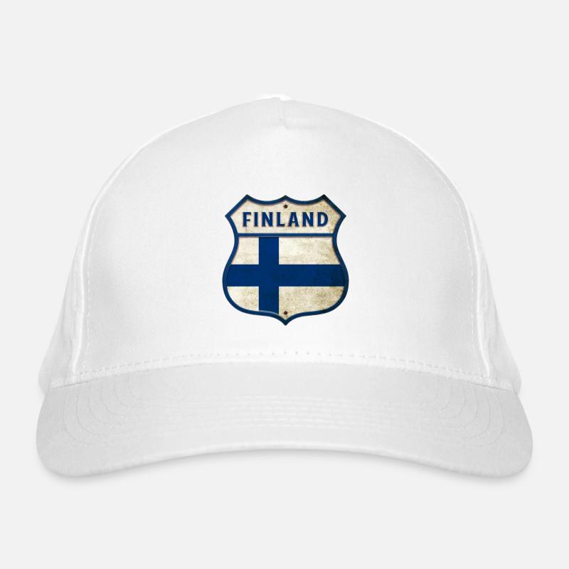 Finnland Flaggen Wappen Bio-Baseballkappe