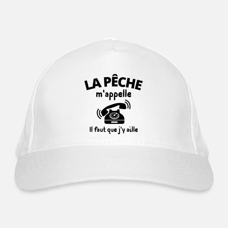 pêche, pêcheur, fan de pêche Casquette classique bio
