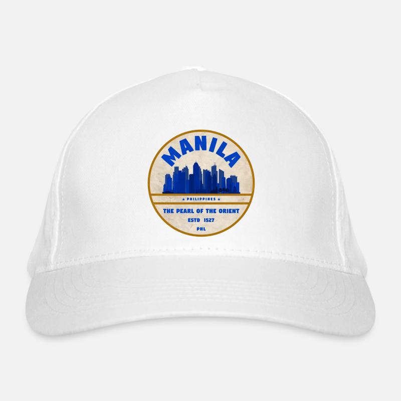 Manila Skyline Organic Baseball Cap