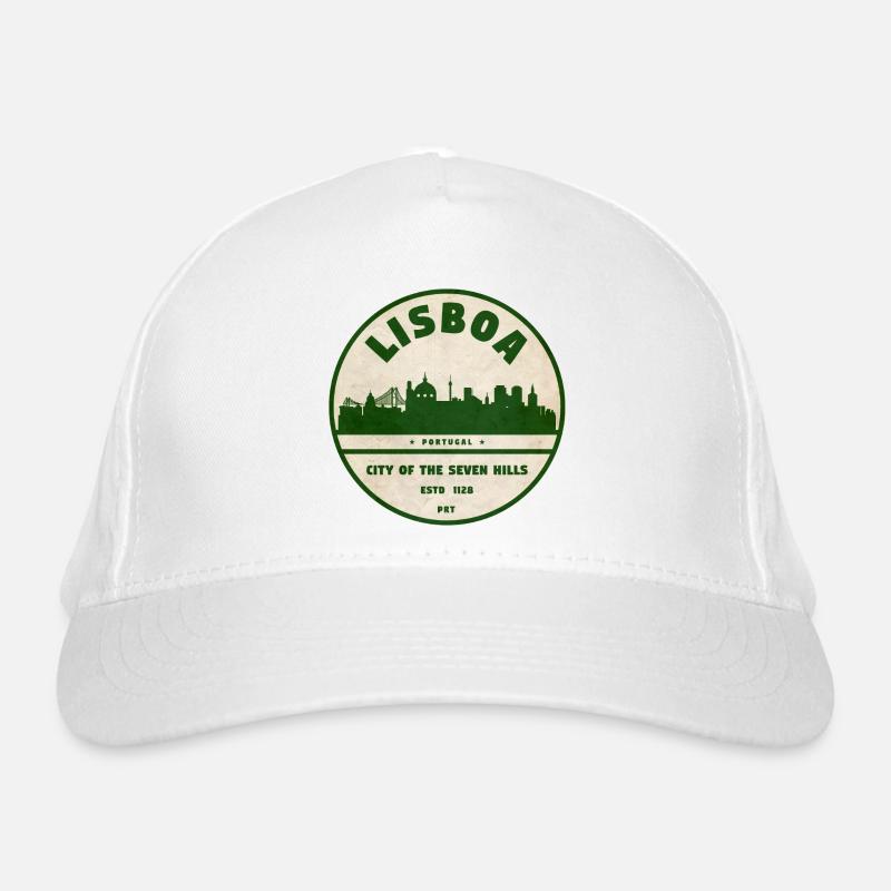Lisboa Silhouette Stadtlogo Bio-Baseballkappe