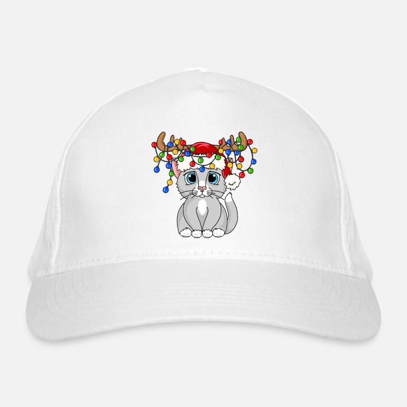 Christmas kitty Organic Baseball Cap