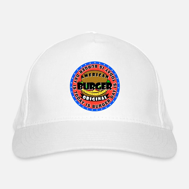 Heute ist Burger Tag Bio-Baseballkappe