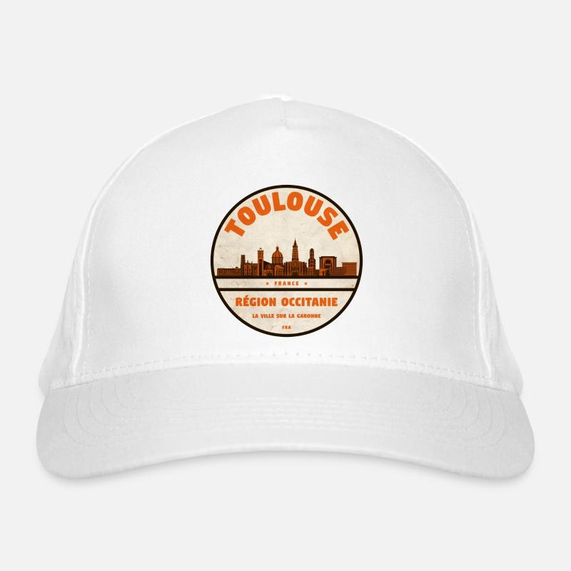 Toulouse Skyline Abzeichen Bio-Baseballkappe
