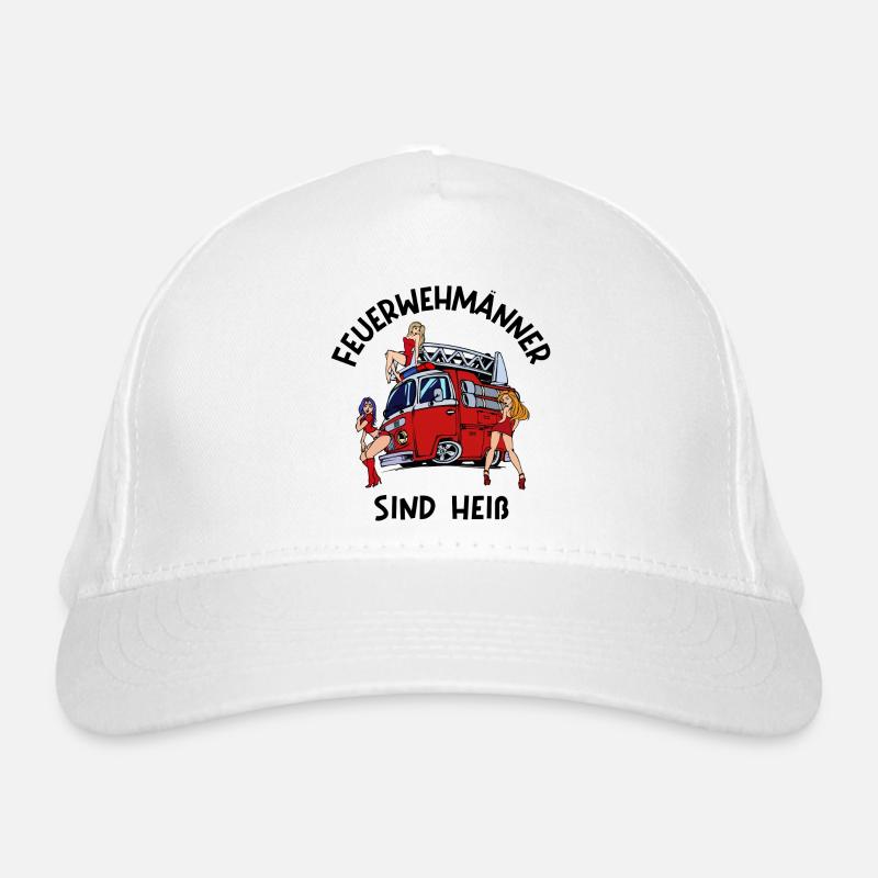 Feuerwehr Brandschutz Lebensretter Statement Bio-Baseballkappe