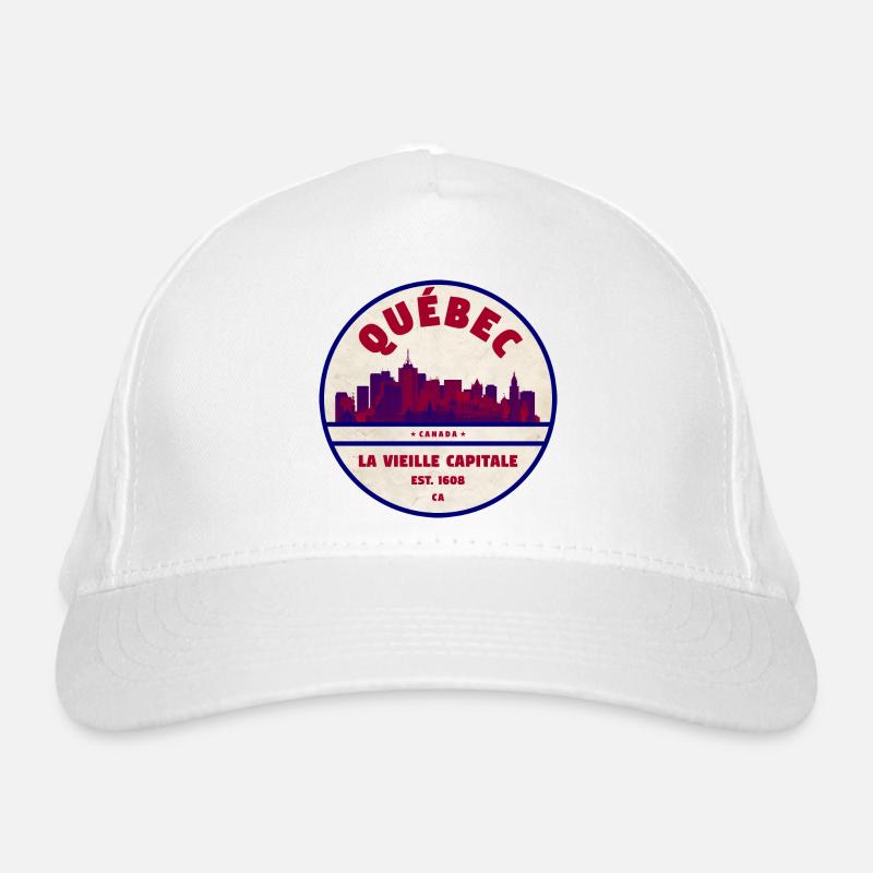 Québec Vieille Capitale Skyline Bio-Baseballkappe