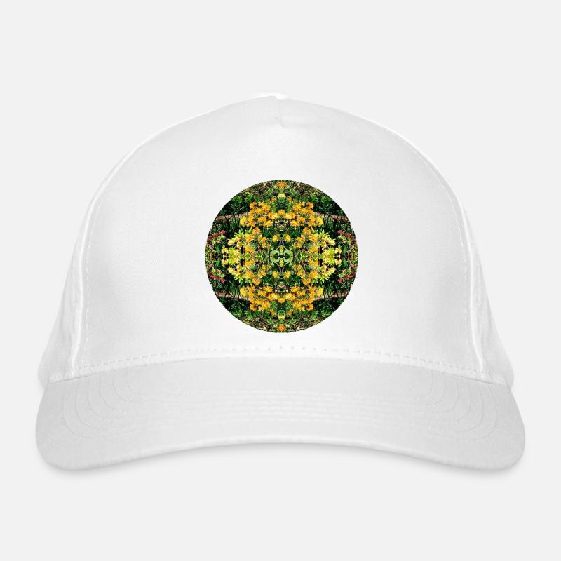 Nature Mandala Spring in Dennenlohe Organic Baseball Cap