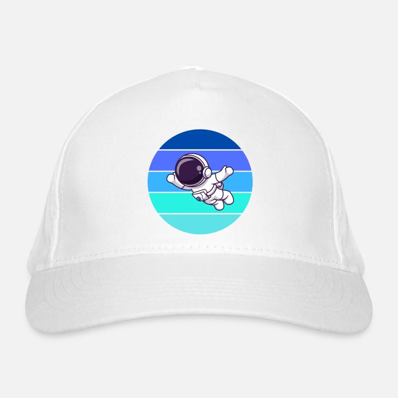 astronaut, rocket, flying Organic Baseball Cap