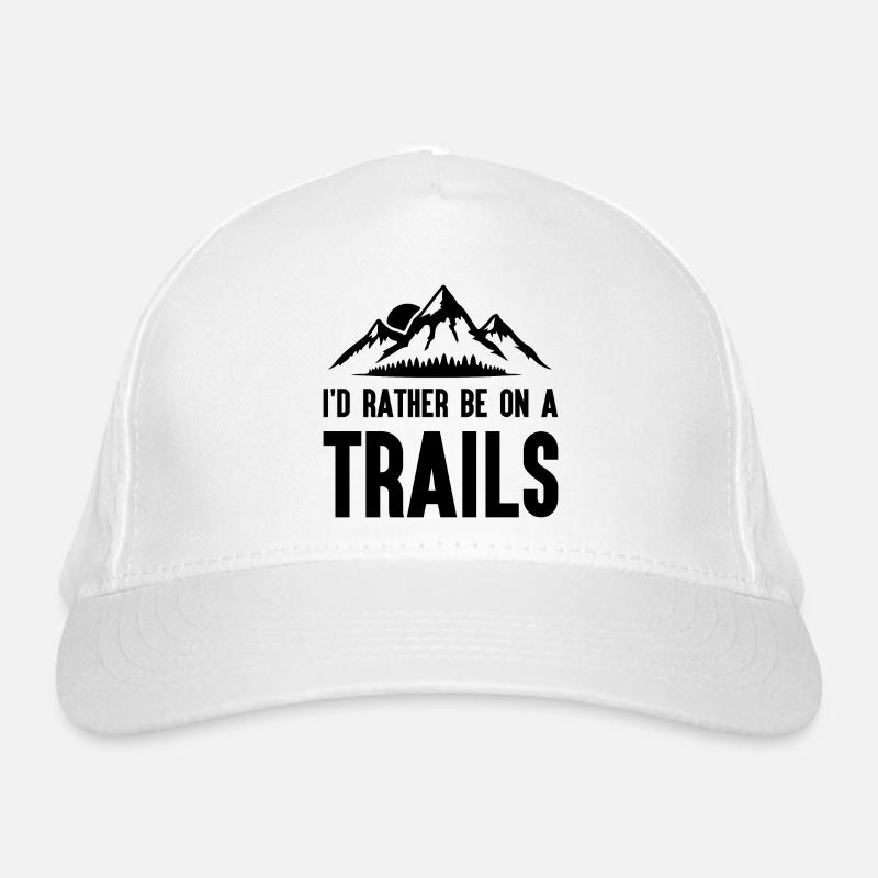 Berge - Ich bin lieber auf einem Trail Bio-Baseballkappe