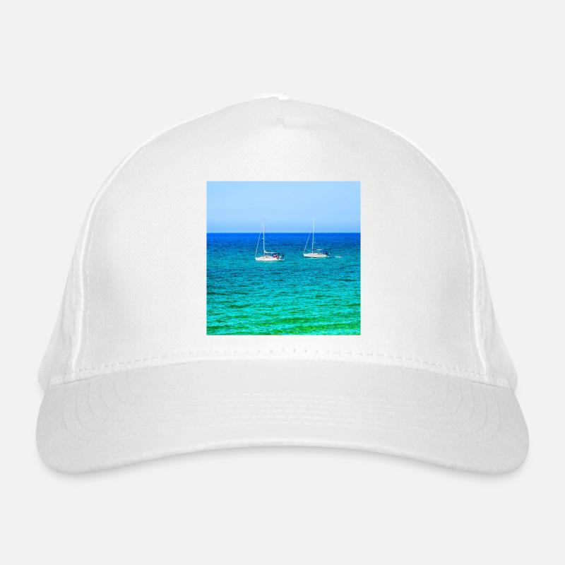 Summer Sailing - Bio-Baseballkappe - Weiß