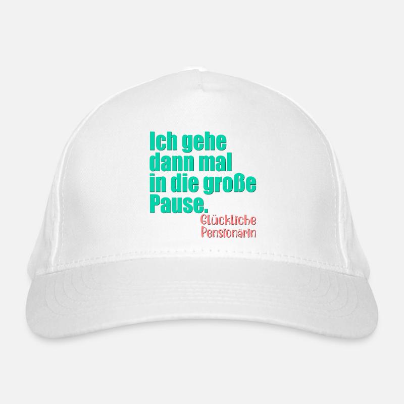 Abschiedsgeschenk Pensionärin Lehrerin Große Pause Bio-Baseballkappe