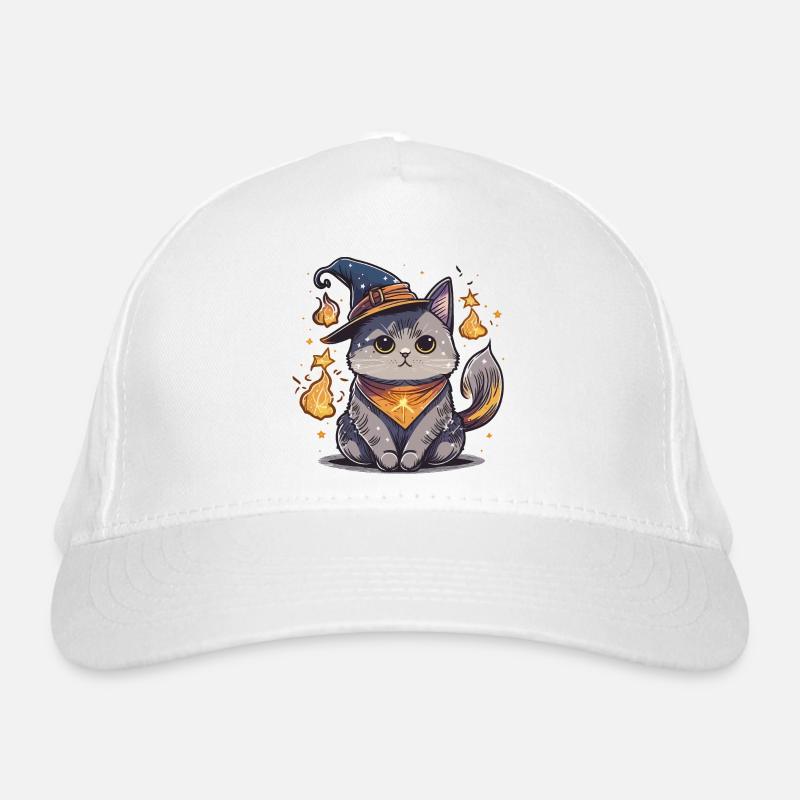 Feline Wizard Organic Baseball Cap