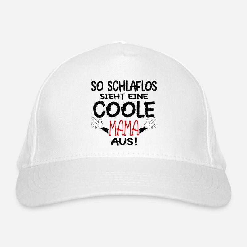SCHLAFLOSE MAMA - SCHWANGERSCHAFT MUTTER Bio-Baseballkappe