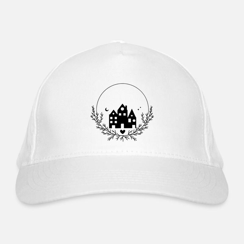 Häuser im Kreis Bio-Baseballkappe