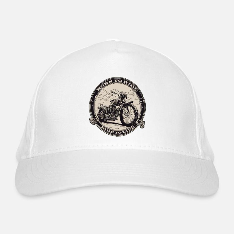 Logo de moto/vélo/deux-roues/véhicule/moteurs Casquette classique bio