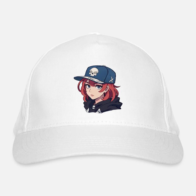 Skater-Mädchen Bio-Baseballkappe
