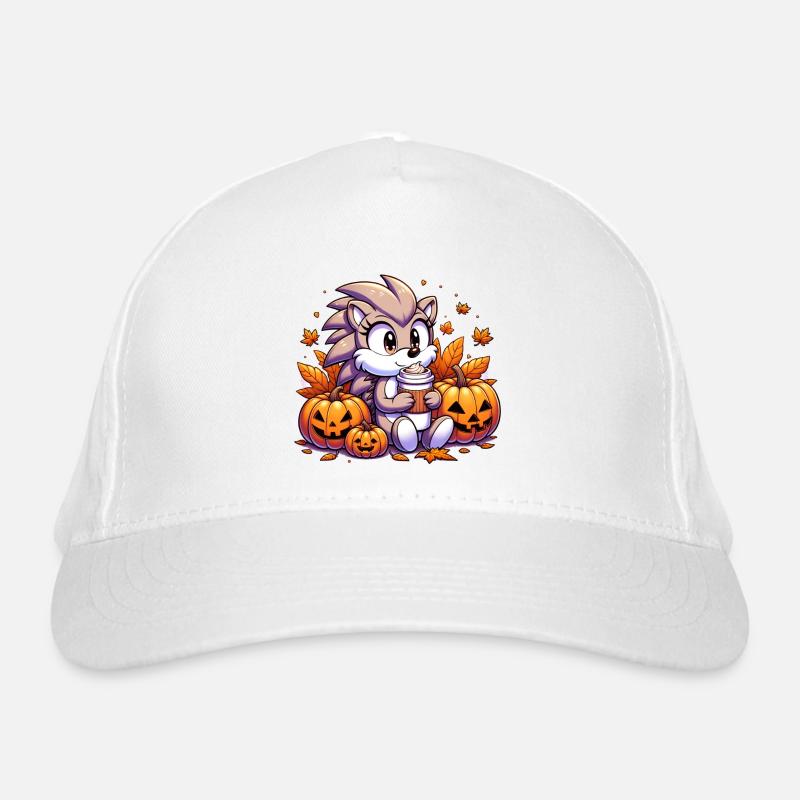 Hérisson boit Halloween Casquette classique bio