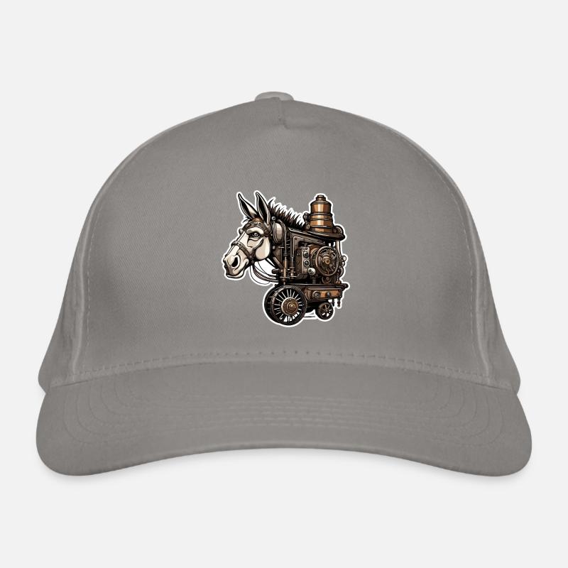 Esel / Tier /Grautier / Mähne / iah / Lasstier Bio-Baseballkappe