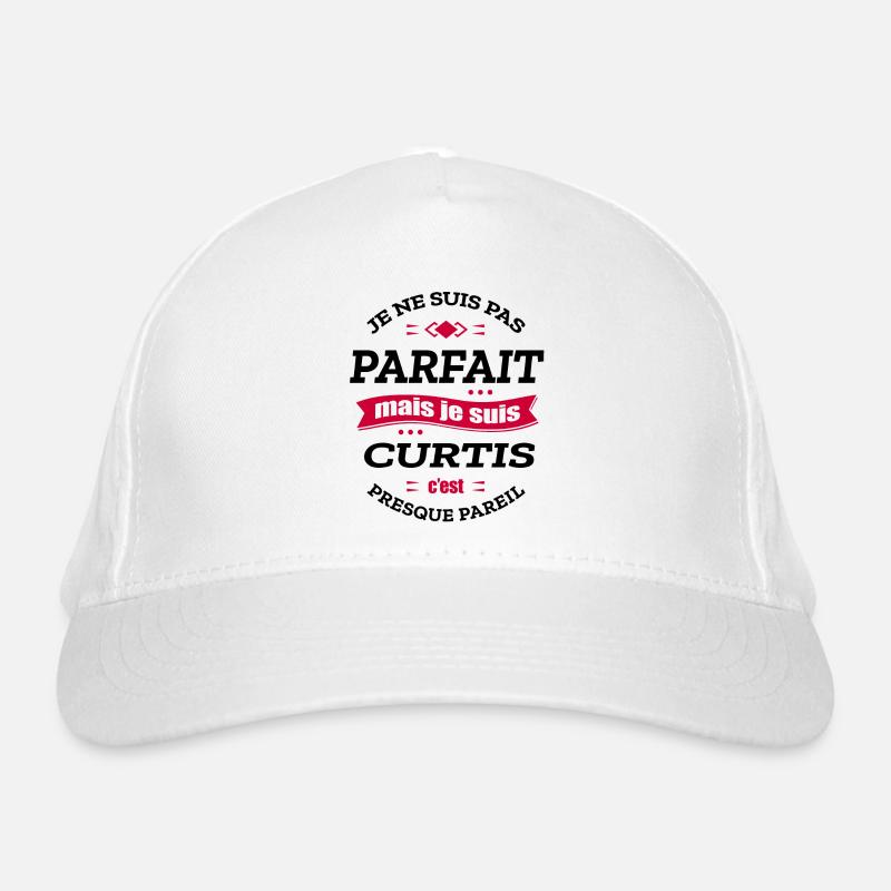 CURTIS PARFAIT - PRENOM CURTIS Casquette classique bio