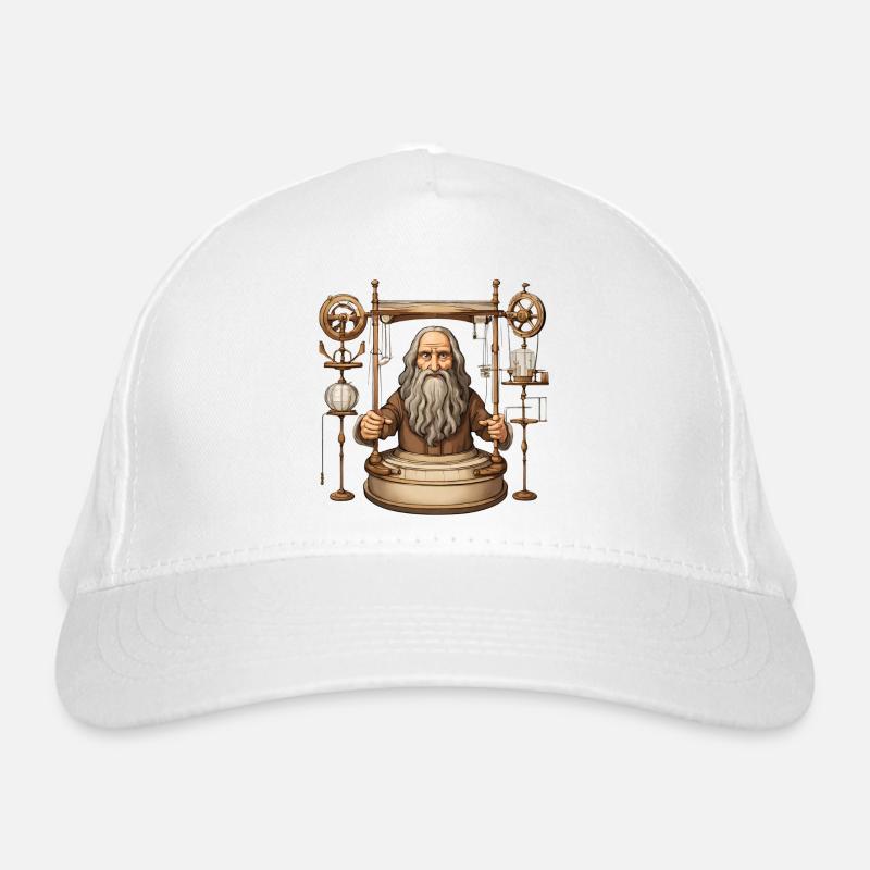 Leonardo da Vinci inventor, invention, genius Organic Baseball Cap