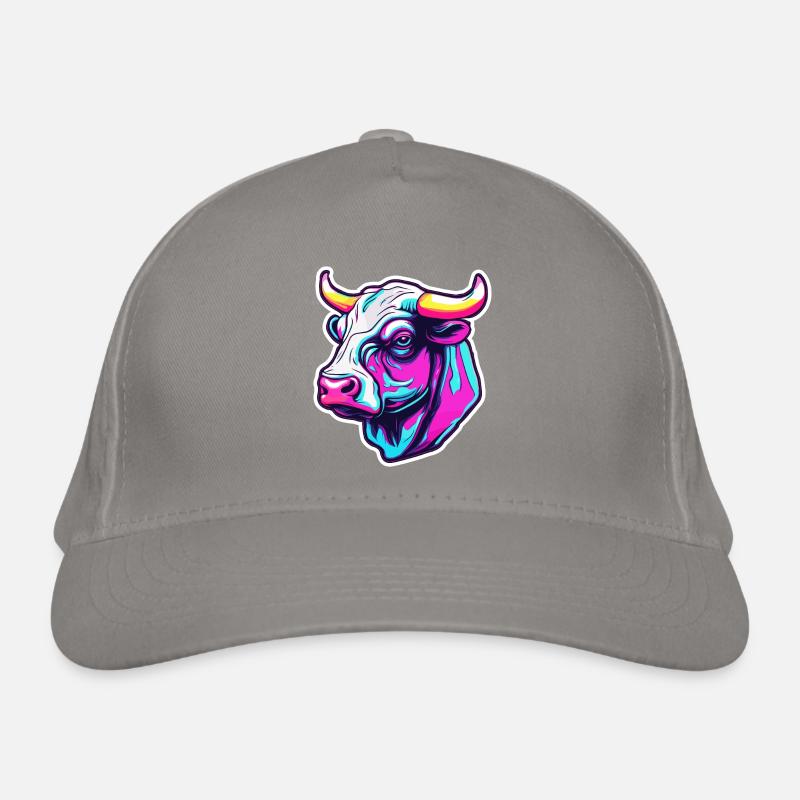 Stier / Bulle / Tier / Hörner / Stierkampf Bio-Baseballkappe