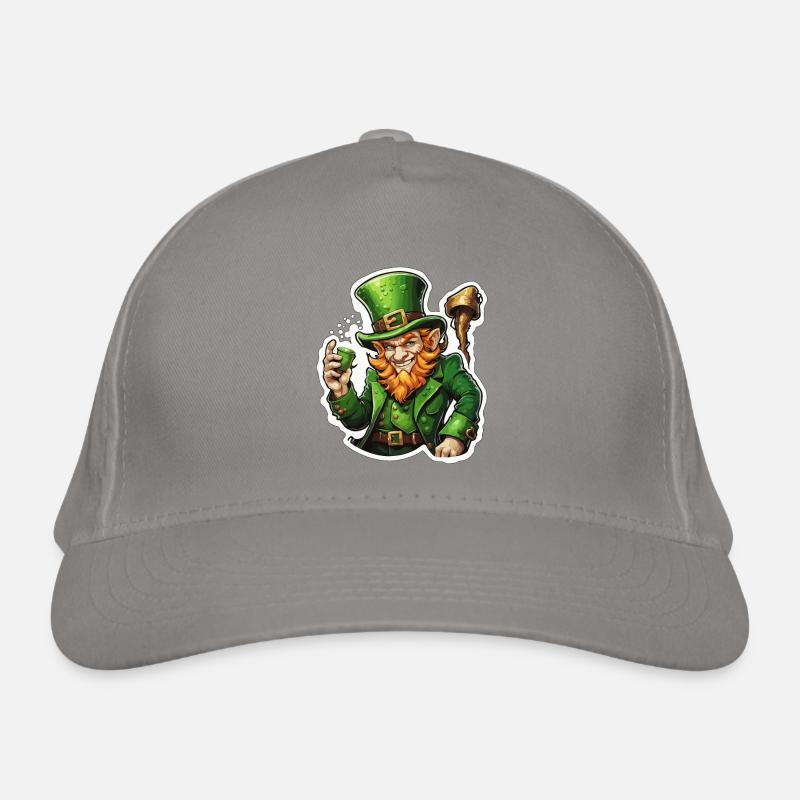 Leprechaun / Leprechaun / Vert / Gingembre / Irlande Casquette classique bio