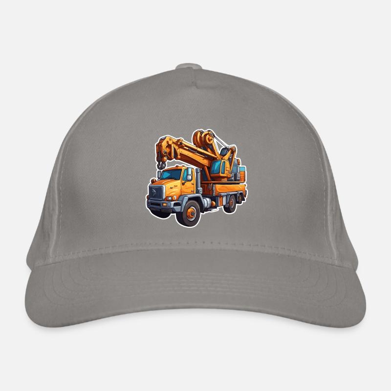 Crane / construction site / winch / crane system Organic Baseball Cap