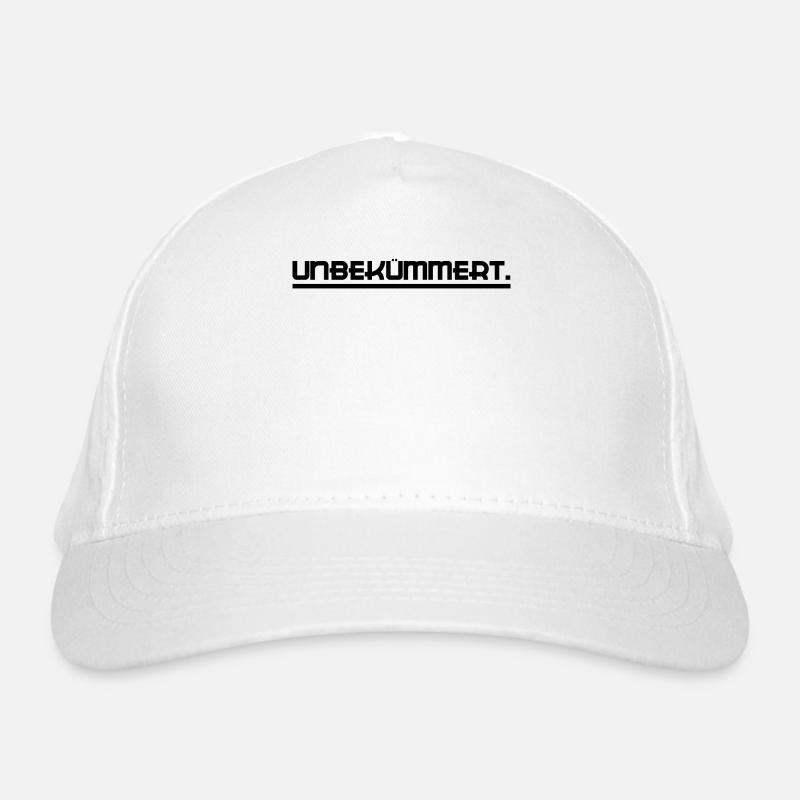 Je ne me soucie pas de la déclaration indifférente - Casquette classique bio - blanc