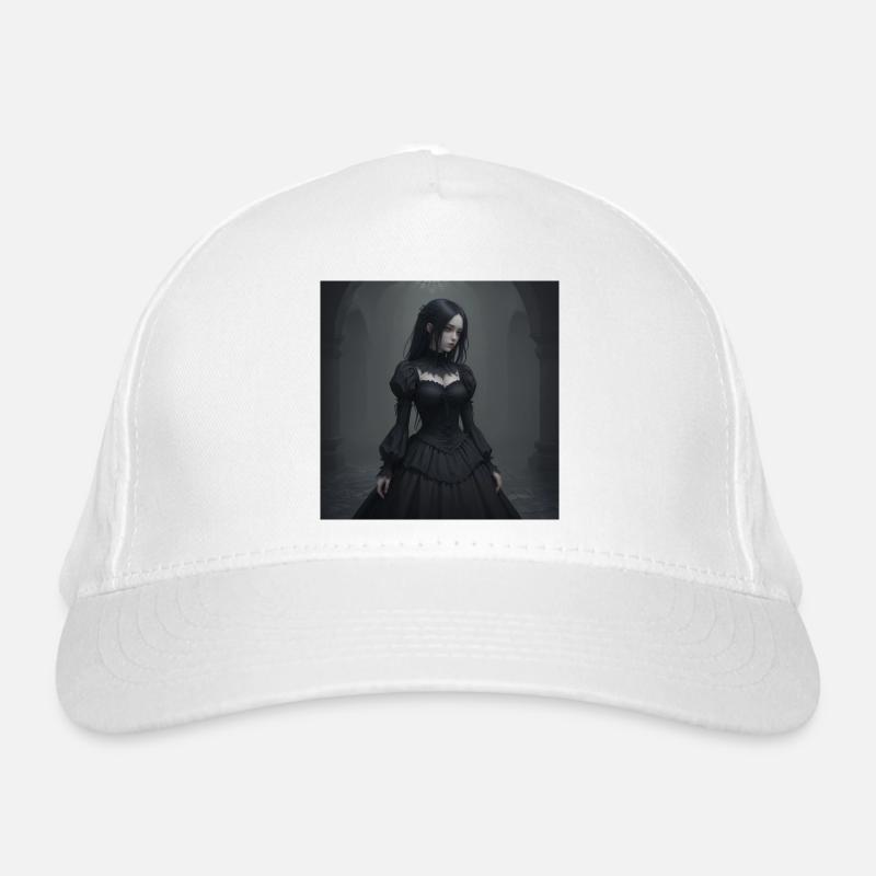 Gothic Viktorianisches Schwarzkleid Bio-Baseballkappe