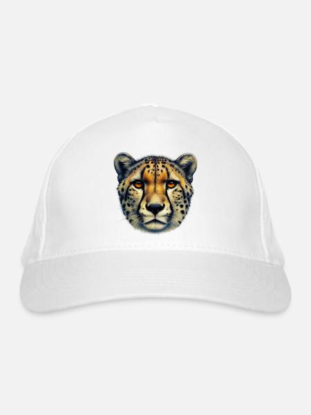 Gepard - Bio-Baseballkappe - Weiß