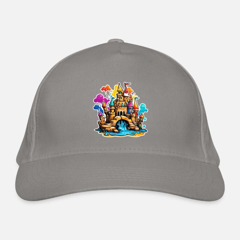 Château de sable / Construction / Jouer / Château / Vacances Casquette classique bio