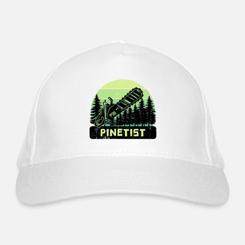 Waldarbeit Brennholz Forst Spruch Baum Holzfäller Bio-Baseballkappe