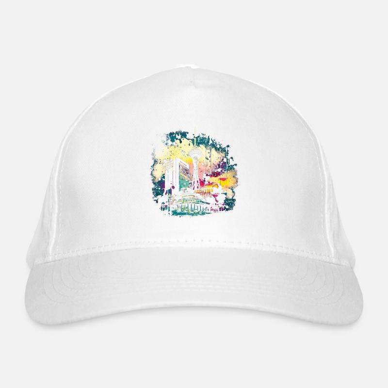 Silhouette de peinture éclaboussée de Berlin Casquette classique bio