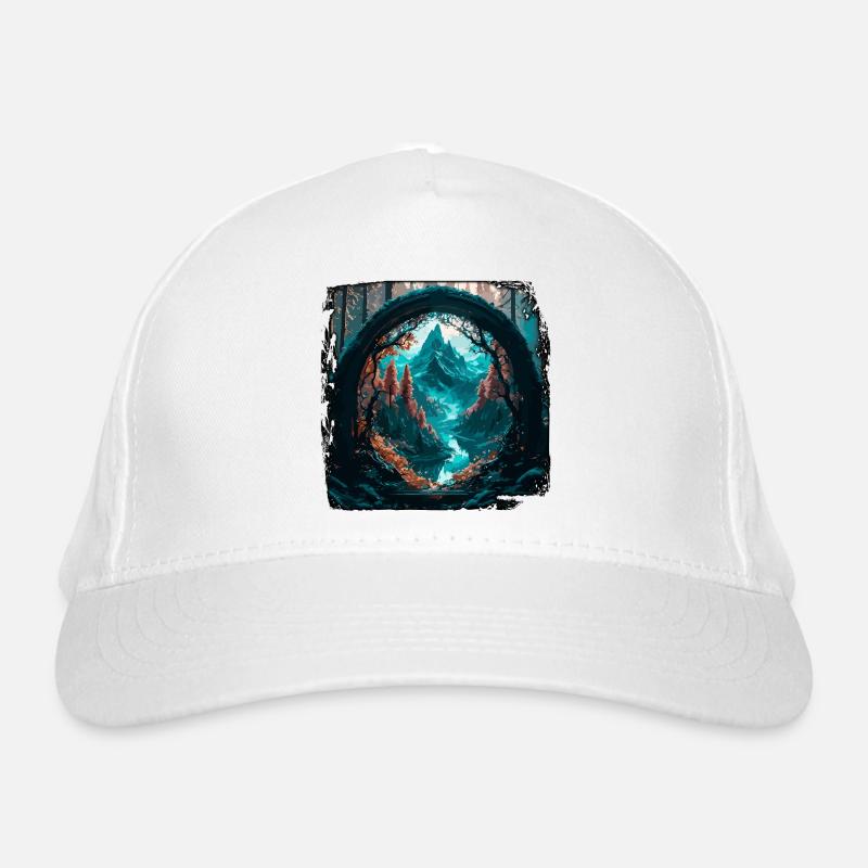 Window in the Forest / Trees / View / Wilderness Organic Baseball Cap