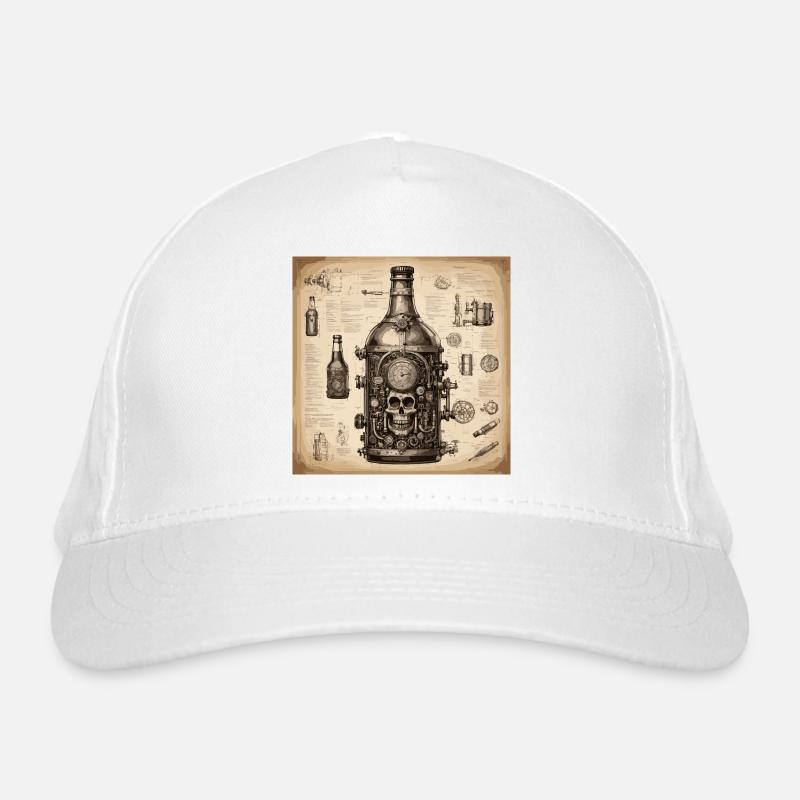 Plan / Sépia / Vintage / Rétro / Liqueur Casquette classique bio