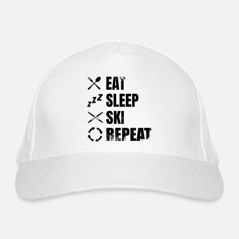 Skiing Lovers Routine Organic Baseball Cap