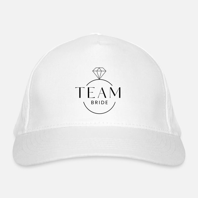 Team Bride Diamond Ring Personalizable Organic Baseball Cap