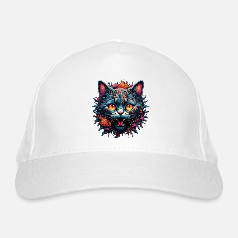 Cool Cat / Funny / Animal / Pet / Crazy Organic Baseball Cap
