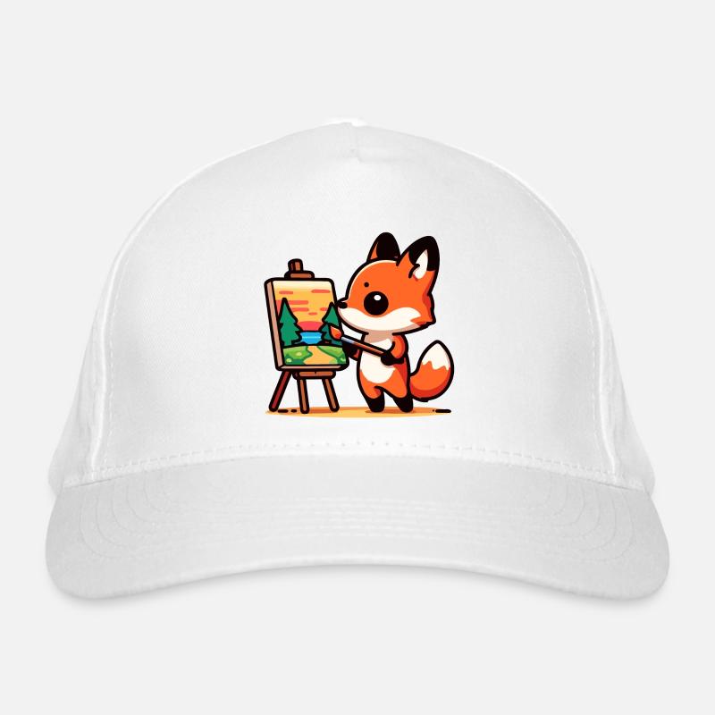 Fox Palette: Der Waldmaler Bio-Baseballkappe