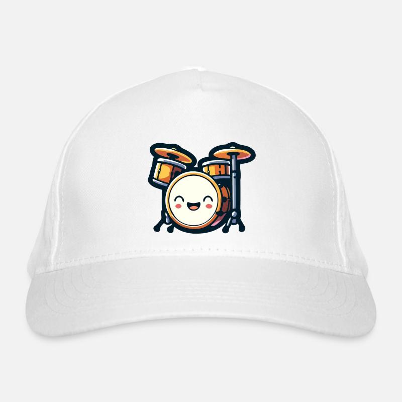 Rhythmic Rumble: The Drum Set Delight Organic Baseball Cap