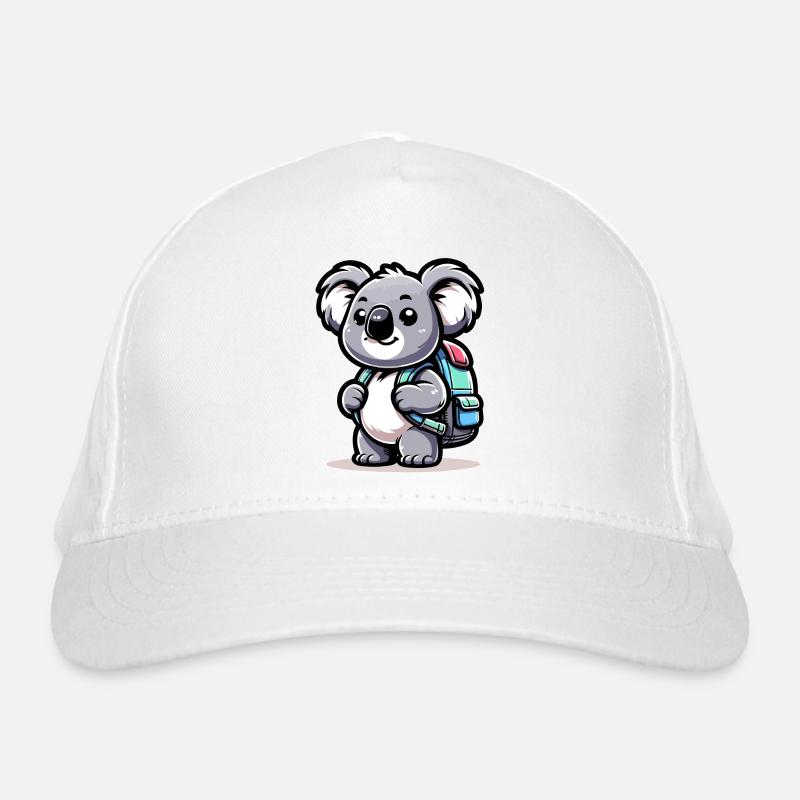 Backpacker-Koala: Der Globetrotter-Kumpel Bio-Baseballkappe