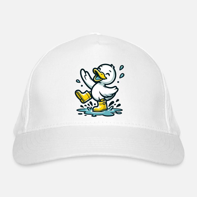 Splashy Quacker : le canard qui saute dans les flaques d’eau Casquette classique bio