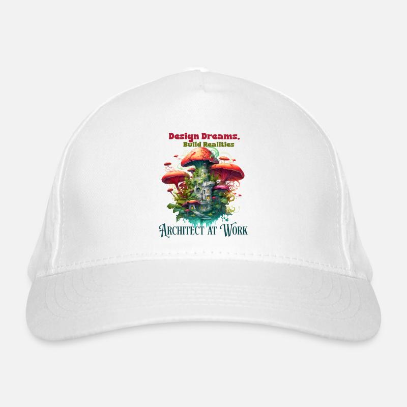 Architect engineer at work funny illustration Organic Baseball Cap