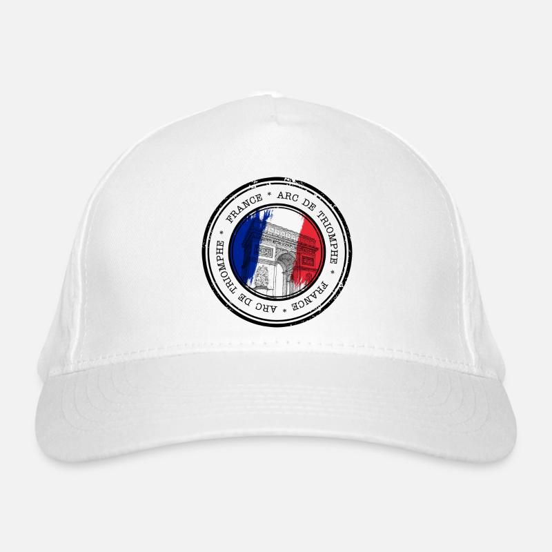 Pariser Bogen Trikolore Kreis Bio-Baseballkappe