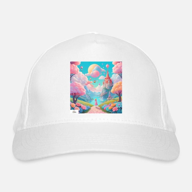 Paysage de rêve de royaume coloré Casquette classique bio