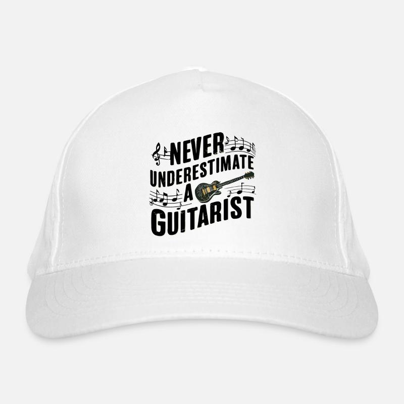Never underestimate a Guitarist Organic Baseball Cap