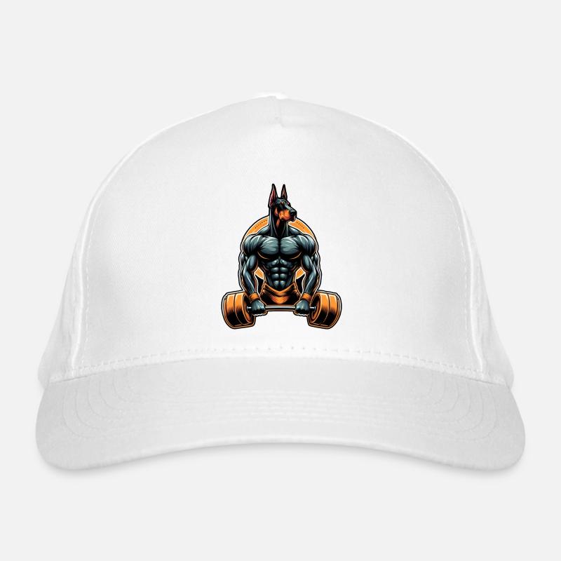 Muscle Dobermann Lifter Organic Baseball Cap