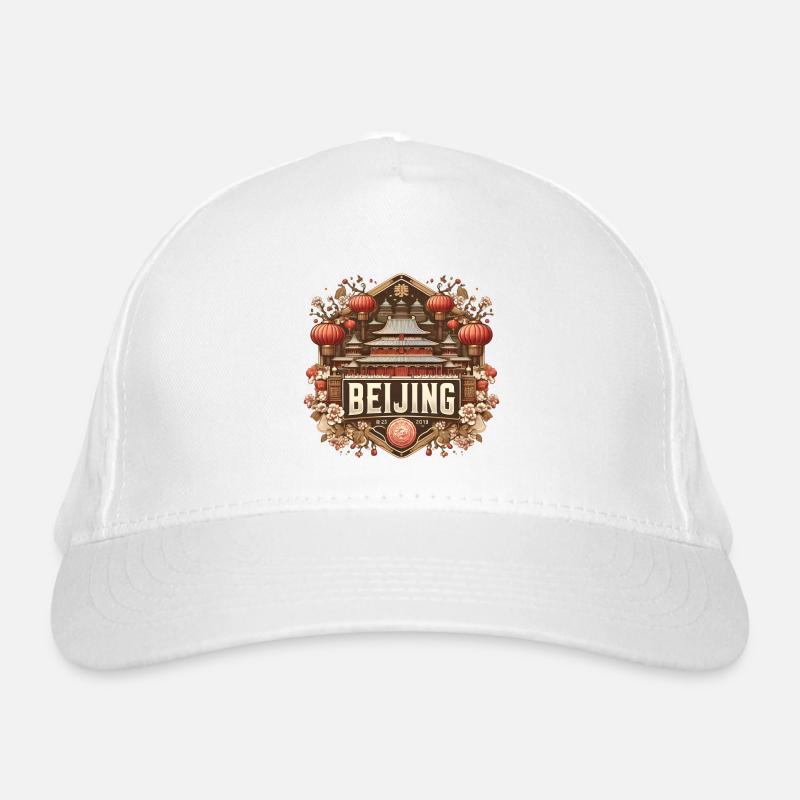 Design Traditionnelle de Pékin avec Lanternes Casquette classique bio
