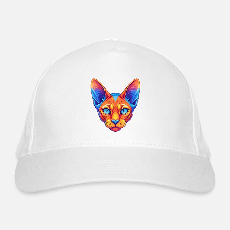 Chat Devon Rex rouge Race de chat Dessin animé Kawaii Animal de compagnie Casquette classique bio